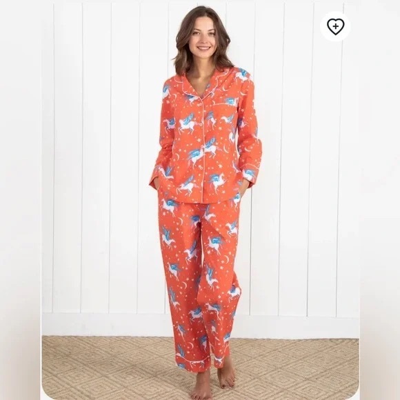 Printfresh Moon Flight Pegasus Unicorn Organic
Cotton Long Pajama Set Size XXS - Picture 1 of 7